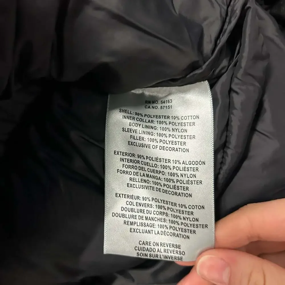 Levi's Men's Black Quilted Insulated Puffer Jacket